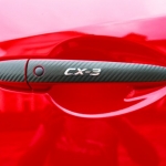 MAZDA【CX-3高質感鏤空把手貼】3M美國原裝進口高品質車貼專用膠膜~移除不留殘膠