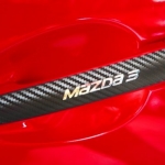 MAZDA【Mazda3高質感鏤空把手貼】3M美國原裝進口高品質車貼專用膠膜